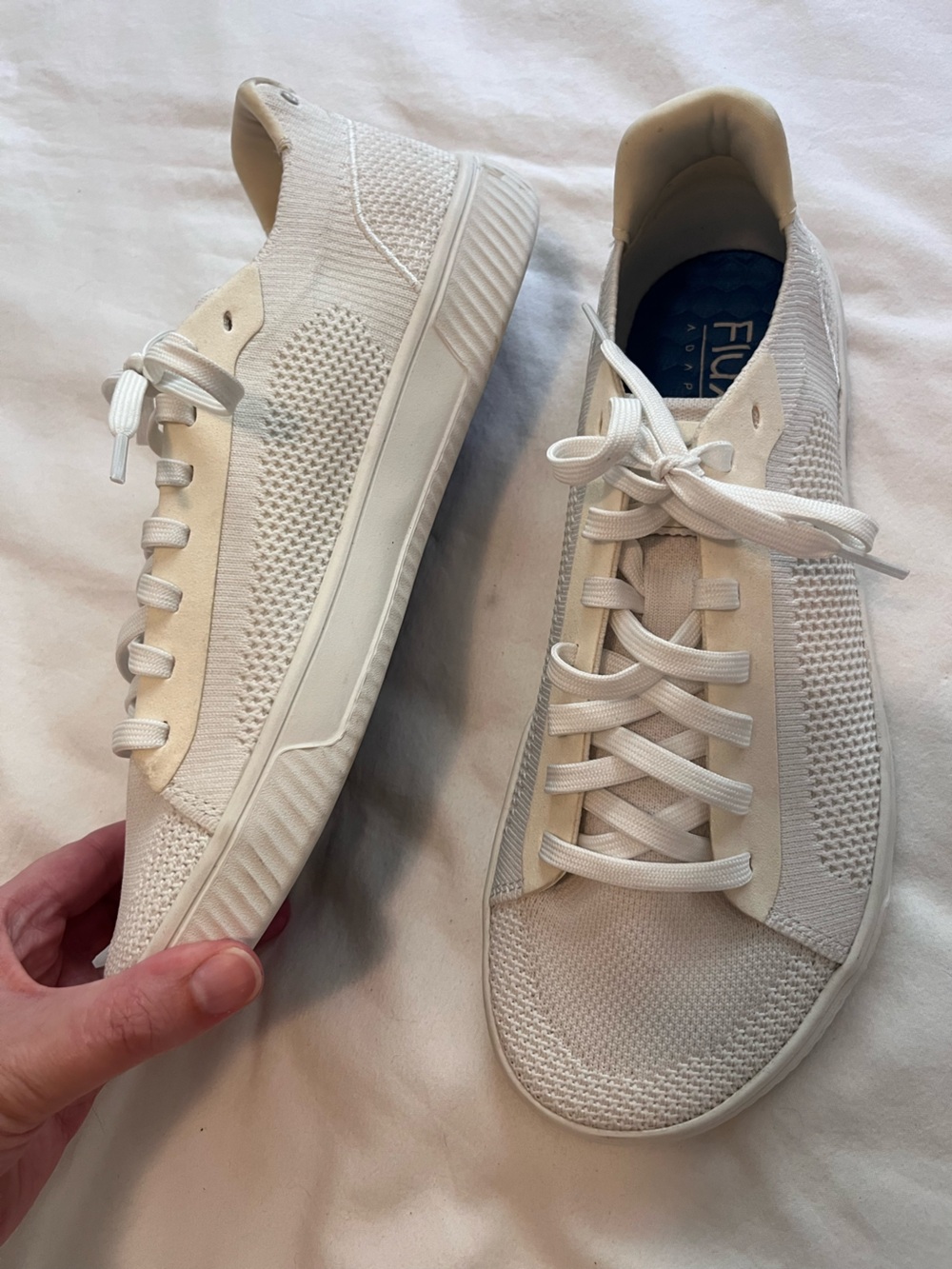 Flux Footwear Adapt Trainer White Grounding Sneaker Men’s 10.5 Women’s 12